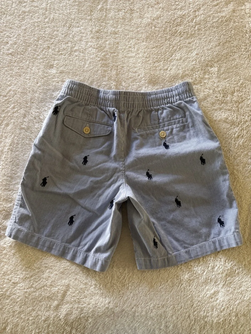 Polo Ralph Lauren Seersucker Embroidered Shorts